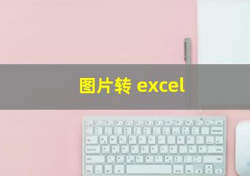 图片转 excel